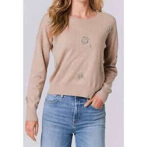 NEW J. SOCIETY sparkle sweater in cappucchino